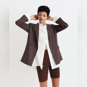 Caldwell Double-Breasted Blazer in Hedden Plaid